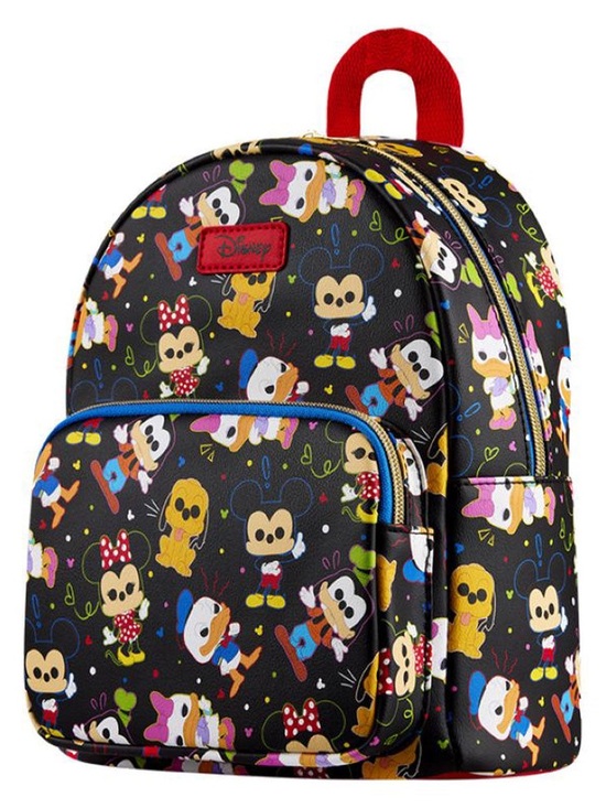 Disney Handbags - Disney Funko Pop Black Mini Backpack with Multicolor Character Print